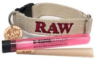 RAW Pet Collar (Medium), RAW Natural King Size Cone with Hippie Butler XL KewlTube