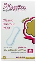 Natural Cotton Classic Contour Sanitary Pads Regular Maxim Hygiene Products 16 Pad