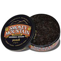 Smokey Mountain Herbal Snuff - Peach - 1-Can - Nicotine-Free and Tobacco-Free