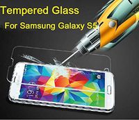 Etech Premium Tempered Glass Screen Protector with Anti-Scratch, Bubble-Free for Samsung Galaxy S5, SV, i9700
