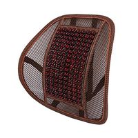 ECYC Car Seat Back Cushion Mesh Ventilate Massage Lumbar Support for Car Office Home, Wine Red