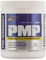 GAT PMP (Peak Muscle Performance), Next Generation Pre Workout Powder for Intense Performance Gains, Berry Blast, 30 Servings