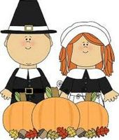 HotSaleStore Sticker Seals 48 Cute THANSGIVING Pilgrims!!! Sticker Label Envelope Seals 1.2" Round