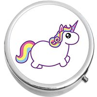 Chubby Unicorn Medicine Vitamin Compact Pill Box