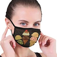 BeiBay Comfortable Washable Anti Dust Windproof Face Mask Ice Cream Masks for Germ Protection-OneSize-
