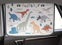Magnetic Car Sun Shade Curtain for Side Window Baby Kids Children Sunshade Protector Protects from Sun Glare Heat Blocks UV Rays Glare Car Interior Sun Blocker Blind (Dinosaur)