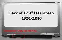 Generic New 17.3" Screen compatibe with N173HHE-G32 1920X1080 LED replacement fit N173HHE-G32, N173HCE-E31,LP173WF4-SPF1, LTN173HL01