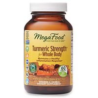 MegaFood, Turmeric Strength for Whole Body, Maintains a Healthy Inflammation Response, Vitamin and Herbal Dietary Supplement, Gluten Free, Vegan, 60 Tablets (30 Servings) (FFP)