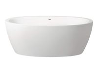Aquatica Sensuality-Wht Freestanding Solid Surface Bathtub