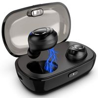 Bluetooth 5.0 Wireless Earbuds, True Wireless Stereo Bluetooth Headphones TWS Noise-Canceling Hands Free in-Ear IPX5 Waterproof Sports Headset with Charging Case/Built-in Mic