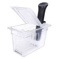 EVEREI Sous Vide Container 7 Quart with Rack and Collapsible Hinged Lid for Anova Nano, Not for Anova Bluetooth or WiFi