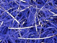 6oz Bag Royal Blue & Metallic Silver VERYFINE Fine Cut Gift Basket Shred Paper Filler nfLG -1712