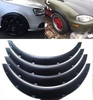 4PC 3.1"/80mm Universal Flexible Car Fender Flares Extra Wide Body Wheel Arches