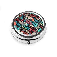 Pill Box - Lizimandu Compact 3 Compartment Medicine Case, Pill Box for Pocket or Purse(Maple2)