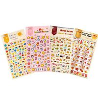 4 Sheets Decorative Puffy Adhesive Sticker Kids Craft Scrapbooking Stickers #E