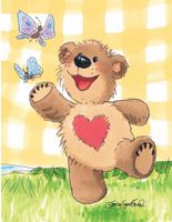 Suzy's Note Card Collection Stationery, Boof and The Butterflies - 10854