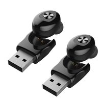 Bluetooth Headphones, Compatible with XG-12 Micro Bluetooth 5.0 Mini Earphone Invisible Earbuds, HiFi Stereo Wireless Earphones with Microphone Binaural Calls by 7799 (One-Button Design,Fast Charge,