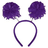 Amscan Pom Pom Headbopper, Party Accessory, Purple, 9" x 4 1/2" - 395923.14