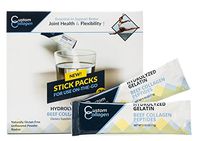Collagen Peptide Stick Packs, 30 Count - Clean Collagen® - Beef Collagen, Pasture Raised, Grass Fed, Paleo, Non GMO, Kosher - Highly Soluble Protein