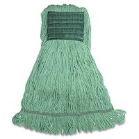 Genuine Joe GJOMGR5BCT Synthetic Blend Wide Band Wet Mop, 160Z, 12/Ct, Green (Pack of 12)