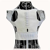 Aofit 12 Magnets Back Support Belt Corrector Shoulder Posture Brace Belt for Men or Women or Children– Unisex (XL 34.25"-34.64", White)