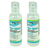 Eyes Alive Eye Wash Sterile Buffered Isotonic Saline Solution Pack of 2-1oz Bottle - Made in The USA