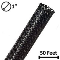 Electriduct 1" Gorilla Sleeve Expandable Flexible Heavy Duty UV Resistant Nylon Braid Sleeving - 50 Feet