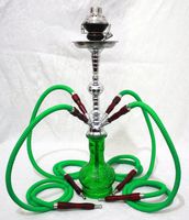4 Hose Hookah Pipe Island Life 22" Nargila Shisha Smoking Party Set with Four Pro Lounge Hoses