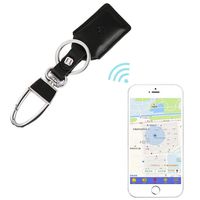 Key Finder Locator,Smart Key Finder Bluetooth WiFi Tracker GPS Locator Wallet Phone Key Anti-Lost Bidirectional Alarm Reminder,Leather Smart Keychain Suitable for iOS and Android