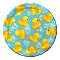 Club Pack of 96 Bubble Bath Disposable Paper Party Luncheon Plates 7"