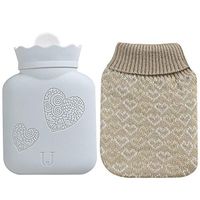 Myzixuan Silicone hot Water Bag Water Heating Bag Irrigation Warm Hand Bao Portable Explosion-Proof Plush Warm Baby