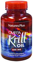 NaturesPlus Omega Krill Oil - 600 mg, 42% Standardized Phospholipids, 60 Capsules - High Potency Omega 3 Fatty Acid Supplement, Maximum EPA Absorption - No Fishy Smell - Gluten-Free - 60 Servings