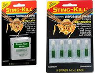 Sting-Kill Disposable Swabs (5 per pack) & Wipes (8 per pack) Bundle