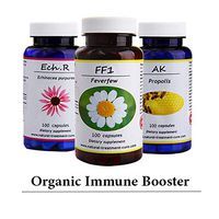 Hekma center Immune Booster - Immune Support - Natural Herbal Supplements - Feverfew - Propolis - Echinacea Root