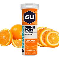 GU Energy Hydration Electrolyte Drink Tablets, 8-Count, Orange, Strawberry
