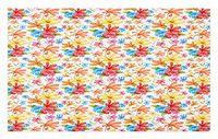 GugeABCmat Kids Floor Mats,Nursery Cartoon Abstract Coral Reef with Silhouette Animals Seashell and Starfish,Modern Kitchen Rug 42" W X 36" L,Multicolor