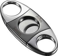 Visol High Polished Double Guillotine Cigar Cutter with Free Engraving