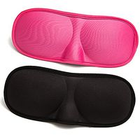 3D Sleeping Eye Mask Natural Sleep Mask 2 Pack Lightweight Rest Eyeshade Cover Shade Eye Patch Women Men Soft Portable Blindfold Travel Eyepatch