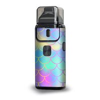 Skin Decal for Aspire Breeze 2 2nd gen Vinyl Wrap/Pastel colorful mermaid scales