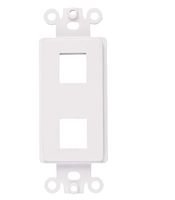 Tricom Quickport Decora Wall Plate Keystone Insert (20 Pack, 2 Ports)