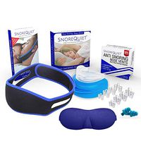 Anti Snoring Solution Kit by SnoreQuiet - Anti Snoring Device Snore Stopper Devices (5 Pack)