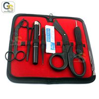 G.S 17 Piece First Responder Tactical KIT Shears EMT/Scissors Combo Pack with Holster, Tactical All Black - Ideal for EMT, First Responder, Firefighter, Military, Police and Medic Best Quality