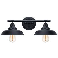 Bathroom Vanity Light Wall Sconce Industrial Kitchen Wall Lighting Oil Rubbed Black Baking Paint Finish (2-Light)