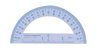 Charles Leonard Inc. Protractor, 4 Inch Enamel Coated Metal, White, 77410)