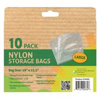 Grower's edge nylon storage bag - 1 mil 19 in x 23.5 in, 10 pack