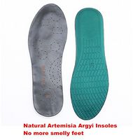 Baijiami Full Length Shoe Insole for Smelly Feet,Foot Odor Insoles,Sweaty Feet insoles with artemisia argyi,Breathable Genuine Leather Comfort Health Unisex Insoles,stop stinky feet insoles