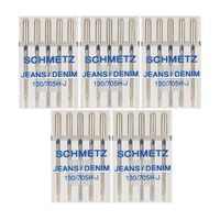 25 Schmetz Jeans Denim Sewing Machine Needles 130/705H-J Size 110/18