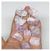 87.8g, 19mm - 32mm, 10pcs, Natural Gemmy Rough Lavender Pink Kunzite Crystal Spodumene, Healing Crystal, Chakra, Reiki, KUN89