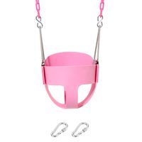 Take Me Away Pink Swing Seat - Heavy Duty Chain Plastic Coated - Playground Swing Set Accessories Replacement ...