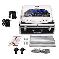 Vitaciti Dual Ion Digital LCD Display Detox Ion Ionic Aqua Foot Bath Spa Chi Cleanse Cell Detoxification Machine with Black Aluminum Box, Two Arrays Holiday Gift